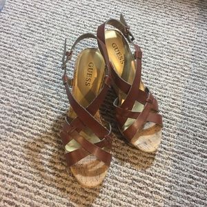 GUESS Cork Wedges 👡 7.5